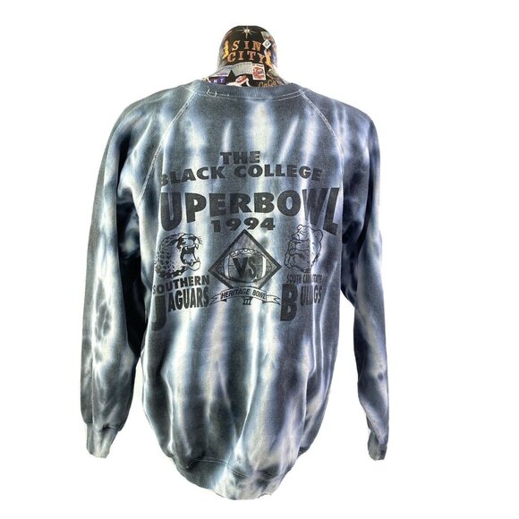 1994 Heritage Bowl Tie Dye Sweatshirt Hanes 2XL Grambling South Carolina Vintage - Picture 3 of 5